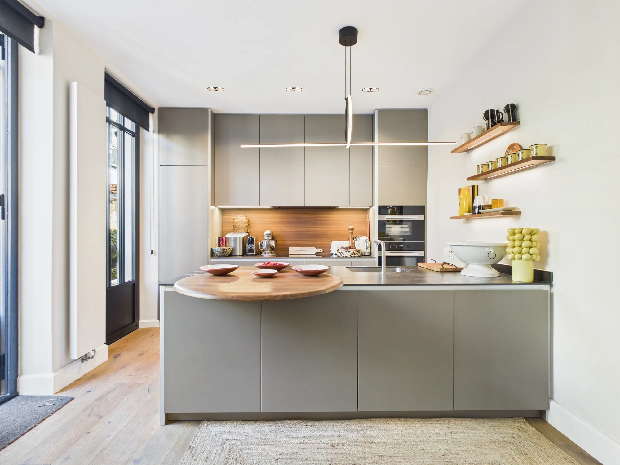 Cuisine design d'un bien immobilier de prestige